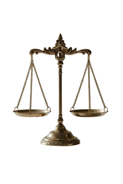 Antike Waage als Symbol für faire Erbschaftsbewertung